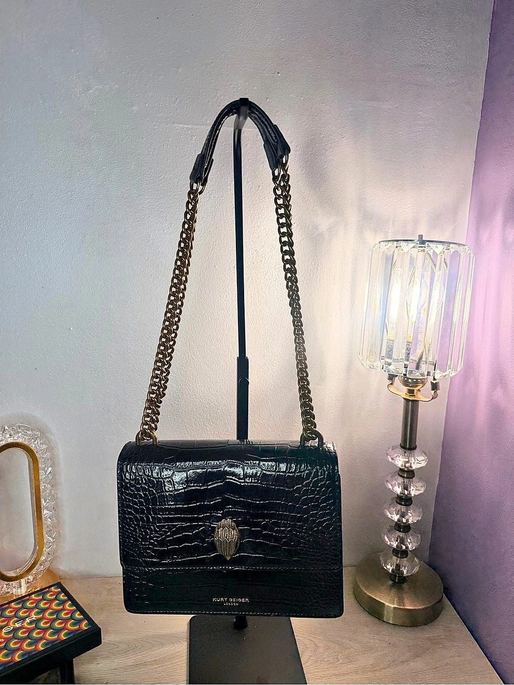 Kurt Geiger London Kensington Leather Bag Shoulder Bag Black